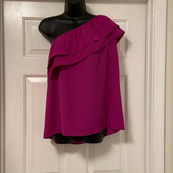 Apt 9 One Shoulder Ruffle Top - Picture 2 of 3